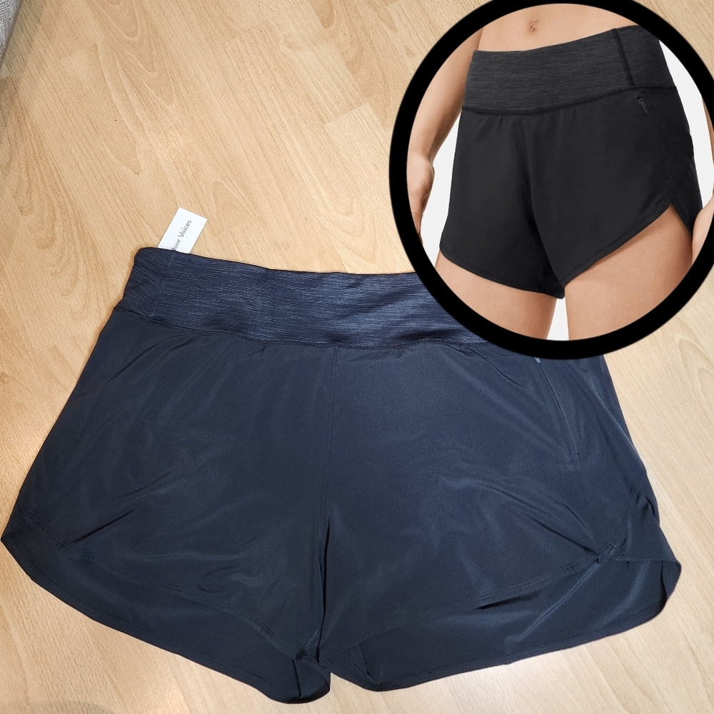 NWT Outdoor Voices 4" Black Shorts Brief Lined 2 Pockets Size XXXL 18-20